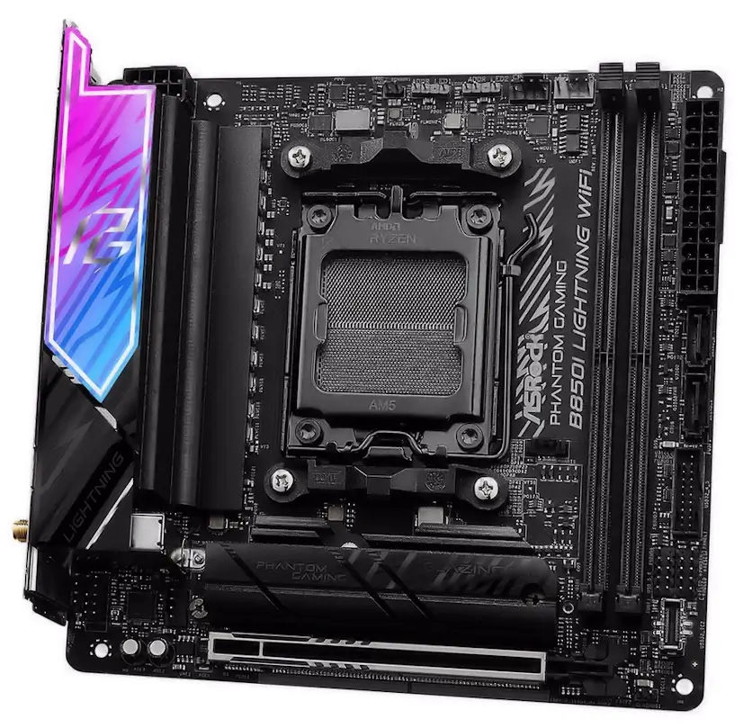 Montaje Placa Base ASRock B850I Lightning WIFI Patones Informático Patones - Montaje Placa Base ASRock B850I Lightning WIFI Patones