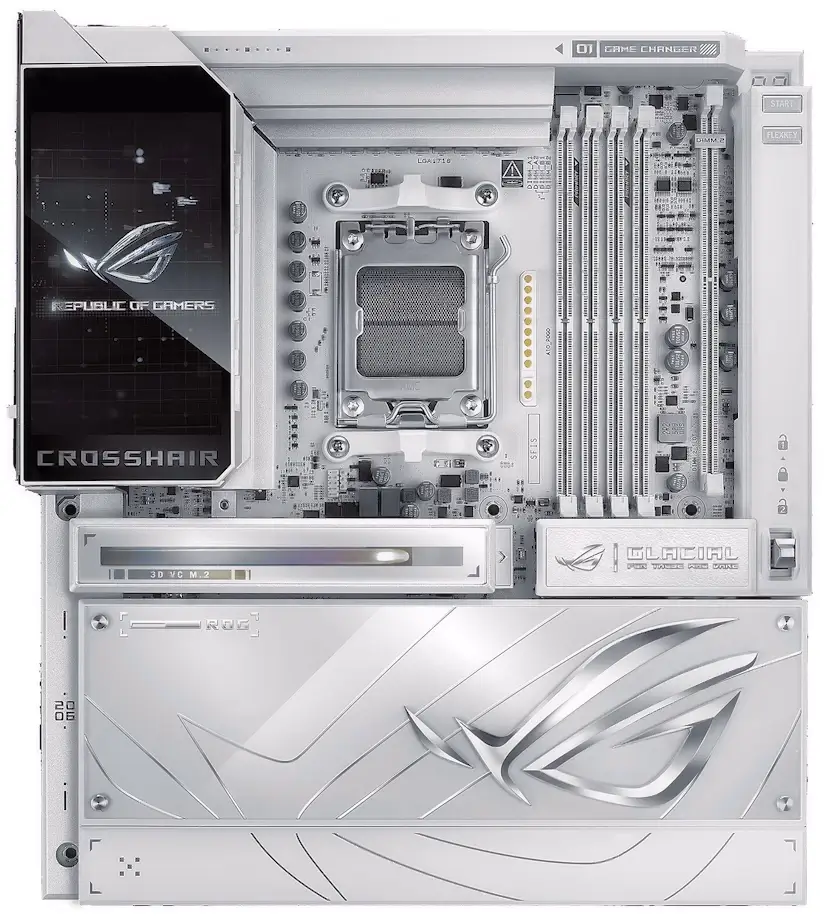 Montaje Placa Base ASUS ROG CROSSHAIR X870E GLACIAL Patones Informático Patones - Montaje Placa Base ASUS ROG CROSSHAIR X870E GLACIAL Patones